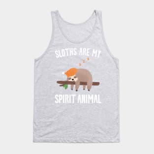 Sloths Are My Spirit Animal Tank Top